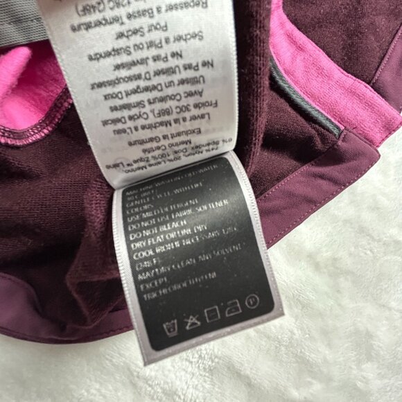 Ibex Womens ClimaWool Merino Wool Blend Zip Up Vest XS Burgundy Pockets Packable - Picture 6 of 9